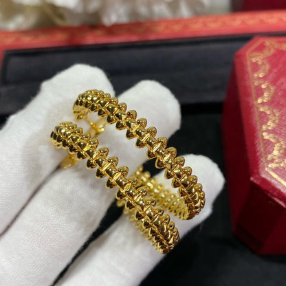 [LOXURA]CLASH LARGE HOOP EARRINGS