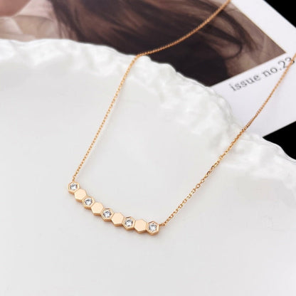 [LOXURA]BEE MY LOVE DIAMOND NECKLACE