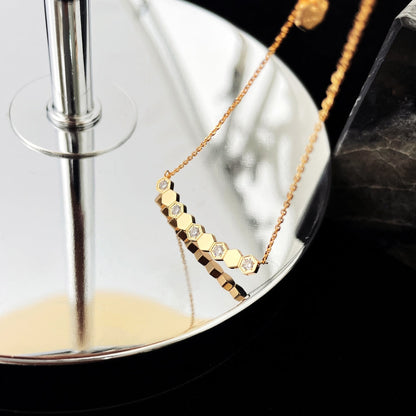 [LOXURA]BEE MY LOVE DIAMOND NECKLACE