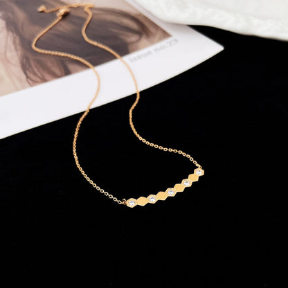 [LOXURA]BEE MY LOVE DIAMOND NECKLACE