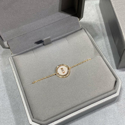 [LOXURA]LUCKY MOVE DIAMOND PAVED BRACELET