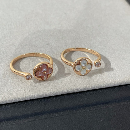 [LOXURA]SUN 1 DIAMOND PINK MOP RING