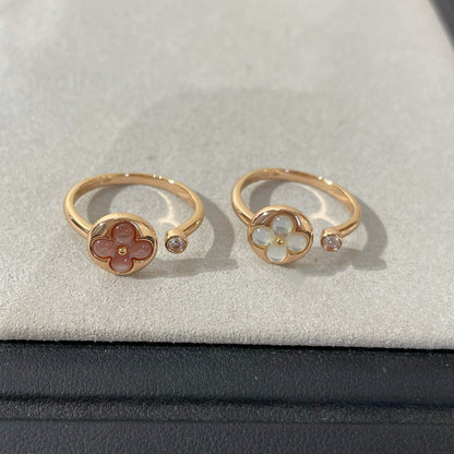 [LOXURA]SUN 1 DIAMOND PINK MOP RING