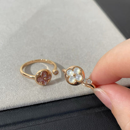 [LOXURA]SUN 1 DIAMOND PINK MOP RING