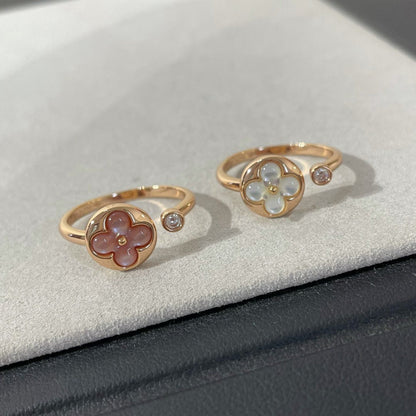 [LOXURA]SUN 1 DIAMOND PINK MOP RING