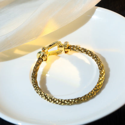 [LOXURA]FORCE 10 GOLD GREEN DIAMOND PAVED