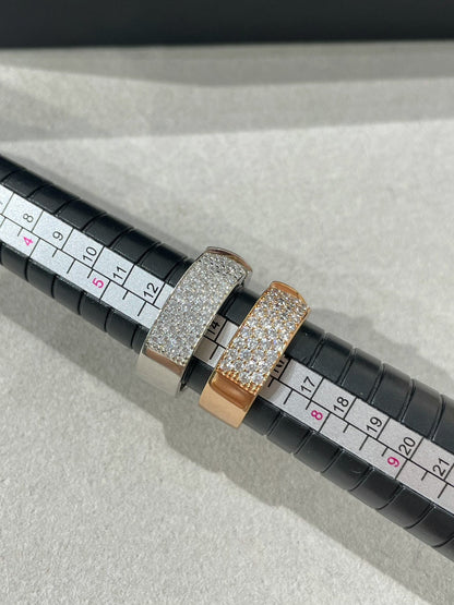 [LOXURA]LIENS EVIDENCE  DIAMOND PAVED RING