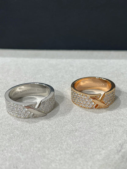 [LOXURA]LIENS EVIDENCE  DIAMOND PAVED RING