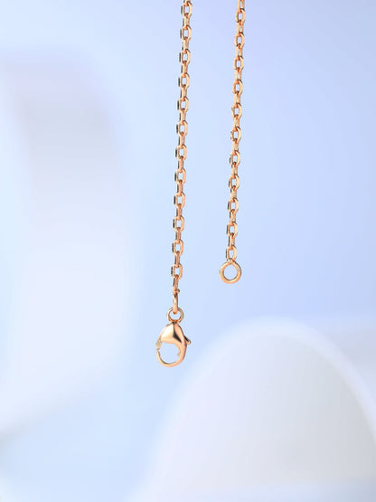 [LOXURA]H CAGE PINK GOLD NECKLACE