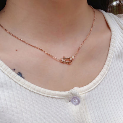 [LOXURA]FORCE 10 PINK GOLD DIAMOND NECKLACE