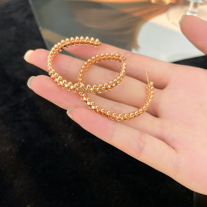 [LOXURA]CLASH HOOP LARGE EARRINGS