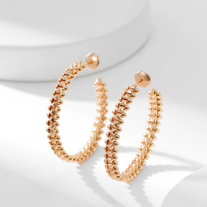 [LOXURA]CLASH HOOP LARGE EARRINGS