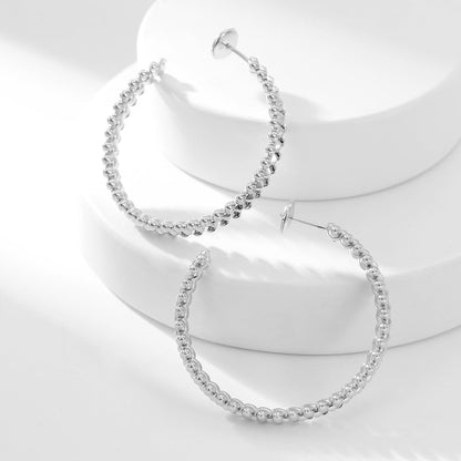[LOXURA]CLASH HOOP LARGE EARRINGS