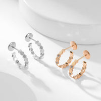 [LOXURA]BEE LOVE DIAMOND HOOP EARRINGS