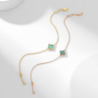 [LOXURA]CLOVER BRACELET MALACHITE 1 MOTIF