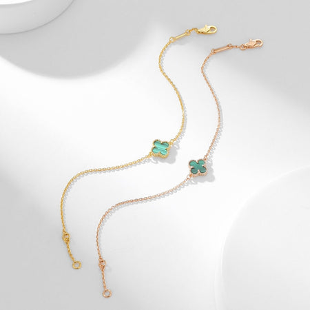 [LOXURA]CLOVER BRACELET MALACHITE 1 MOTIF