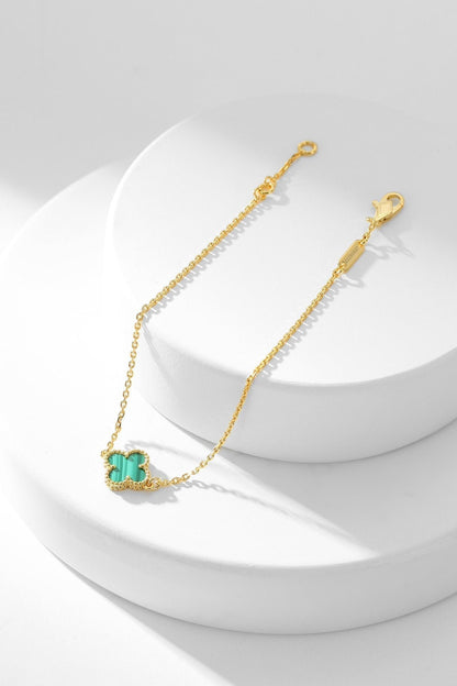 [LOXURA]CLOVER BRACELET MALACHITE 1 MOTIF