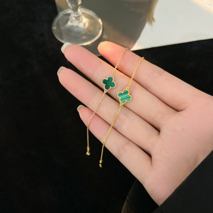 [LOXURA]CLOVER BRACELET MALACHITE 1 MOTIF