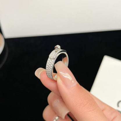 [LOXURA]KELLY SILVER DIAMOND RING
