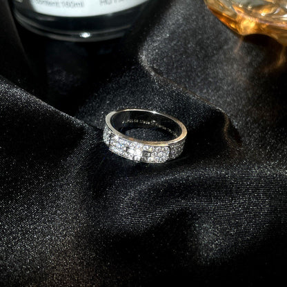 [LOXURA]KELLY SILVER DIAMOND RING