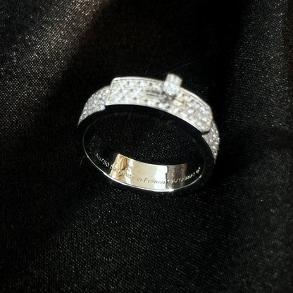 [LOXURA]KELLY SILVER DIAMOND RING