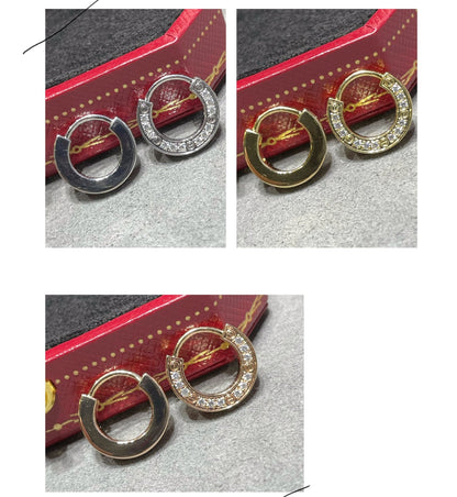 [LOXURA]LOVE DIAMOND EARRINGS