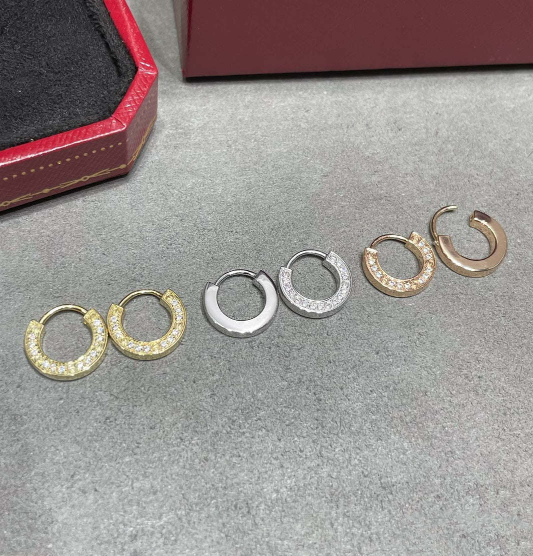 [LOXURA]LOVE DIAMOND EARRINGS