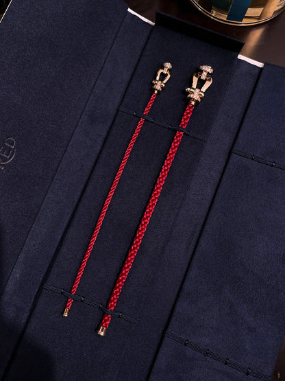 [LOXURA]FORCE 10 HALF DIAMOND PINK GOLD RED CORDERI LARGE AND MEDIUM MODEL