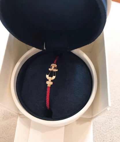 [LOXURA]FORCE 10 HALF DIAMOND PINK GOLD RED CORDERI LARGE AND MEDIUM MODEL