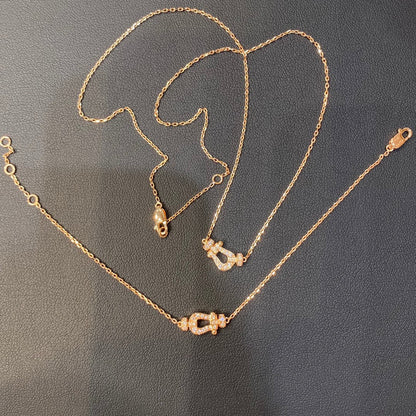 [LOXURA]FORCE 10 DIAMOND PINK GOLD NECKLACE MINI MODEL