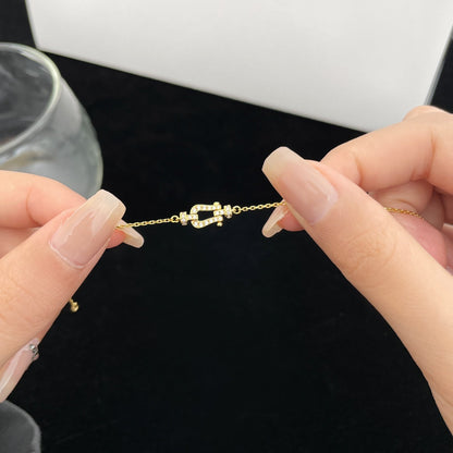 [LOXURA]FORCE 10 FULL DIAMOND BUCKLE CHAIN LINK MINI MODEL
