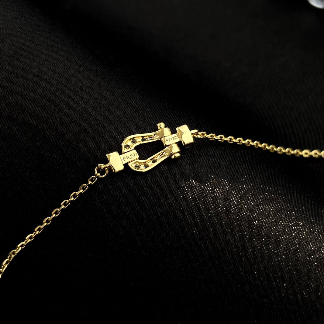 [LOXURA]FORCE 10 FULL DIAMOND BUCKLE CHAIN LINK MINI MODEL