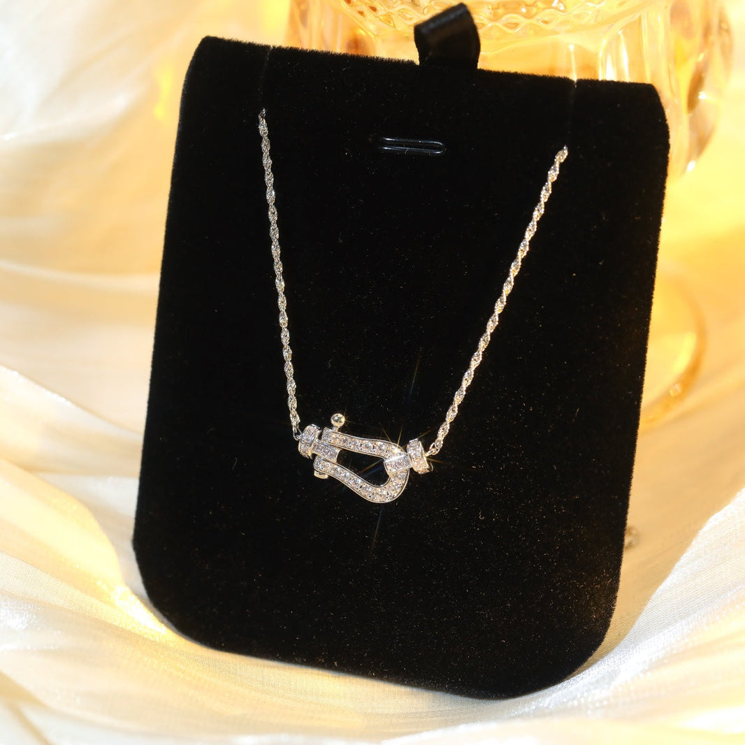 [LOXURA]FORCE 10 DIAMOND SILVER NECKLACE MINI MODEL
