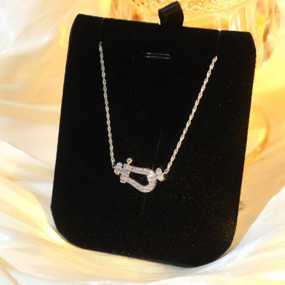 [LOXURA]FORCE 10 DIAMOND SILVER NECKLACE MINI MODEL