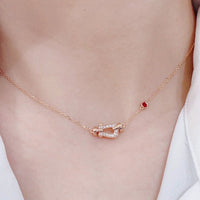 [LOXURA]FORCE 10 DIAMOND PINK GOLD NECKLACE