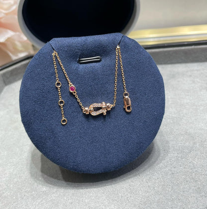 [LOXURA]FORCE 10 DIAMOND CHAIN LINK PINK GOLD BRACELET