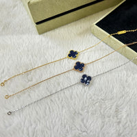 [LOXURA]CLOVER 1 MOTIF PIETERSITE BRACELET