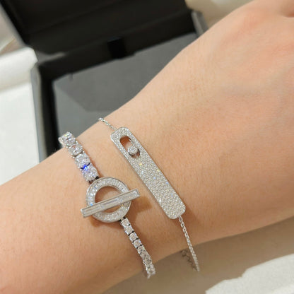 [LOXURA]MOVE CLASSIQUE DIAMOND PAVED BRACELET
