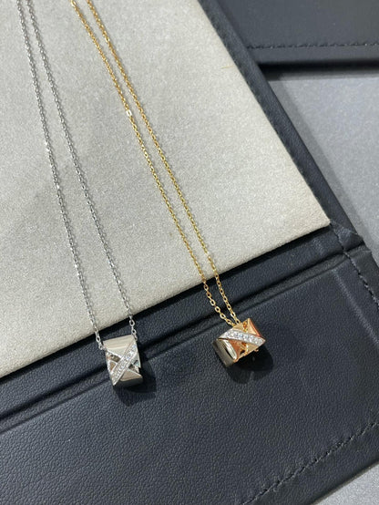 [LOXURA]LIENS EVIDENCE DIAMOND NECKLACE