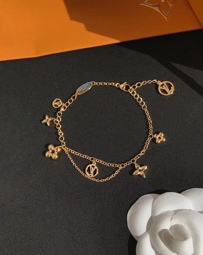 [LOXURA]BLOOMING PINK GOLD MOP BRACELET