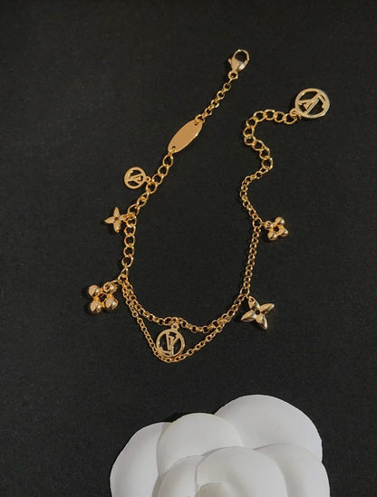 [LOXURA]BLOOMING PINK GOLD MOP BRACELET
