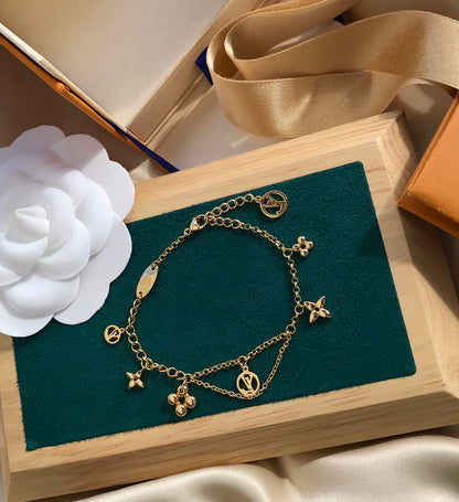 [LOXURA]BLOOMING PINK GOLD MOP BRACELET