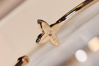 [LOXURA]IDYLLE GOLD OPEN BRACELET DIAMOND PAVED
