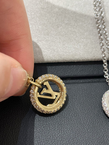 [LOXURA]BY NIGHT DIAMOND PAVED NECKLACE