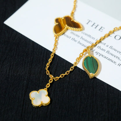 [LOXURA]LUCKY SPRING 5 MOTIF GOLD BRACELET