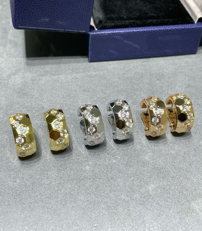 [LOXURA]BEE LOVE DIAMOND HOOP EARRINGS