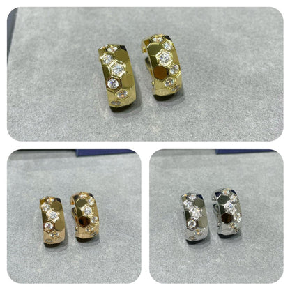 [LOXURA]BEE LOVE DIAMOND HOOP EARRINGS