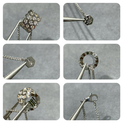 [LOXURA]BEE LOVE DIAMOND PAVED 3 ROW NECKLACE