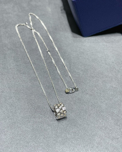 [LOXURA]BEE LOVE DIAMOND PAVED 3 ROW NECKLACE