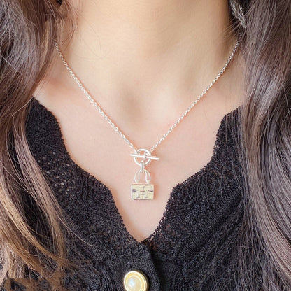 [LOXURA]CONSTANCE PEDANT SILVER NECKLACE